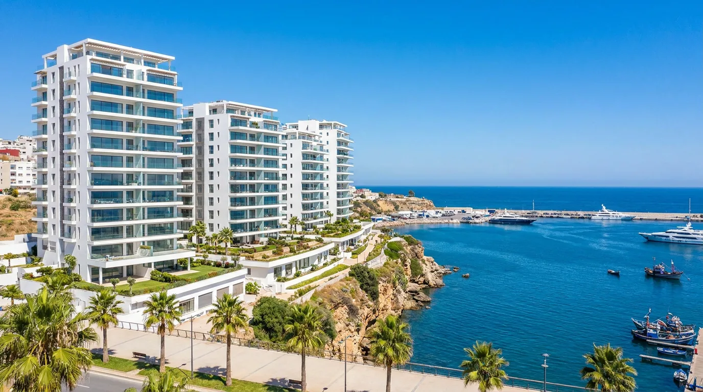 Résidences modernes en bord de mer à Tanger